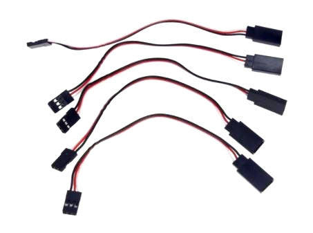 5-Pack Servo Extension Cable (15cm)